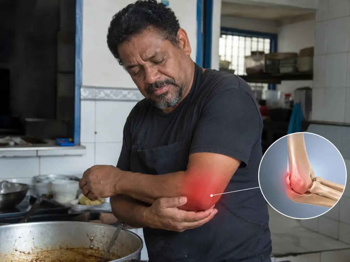 Destrucción de la articulación del hombro