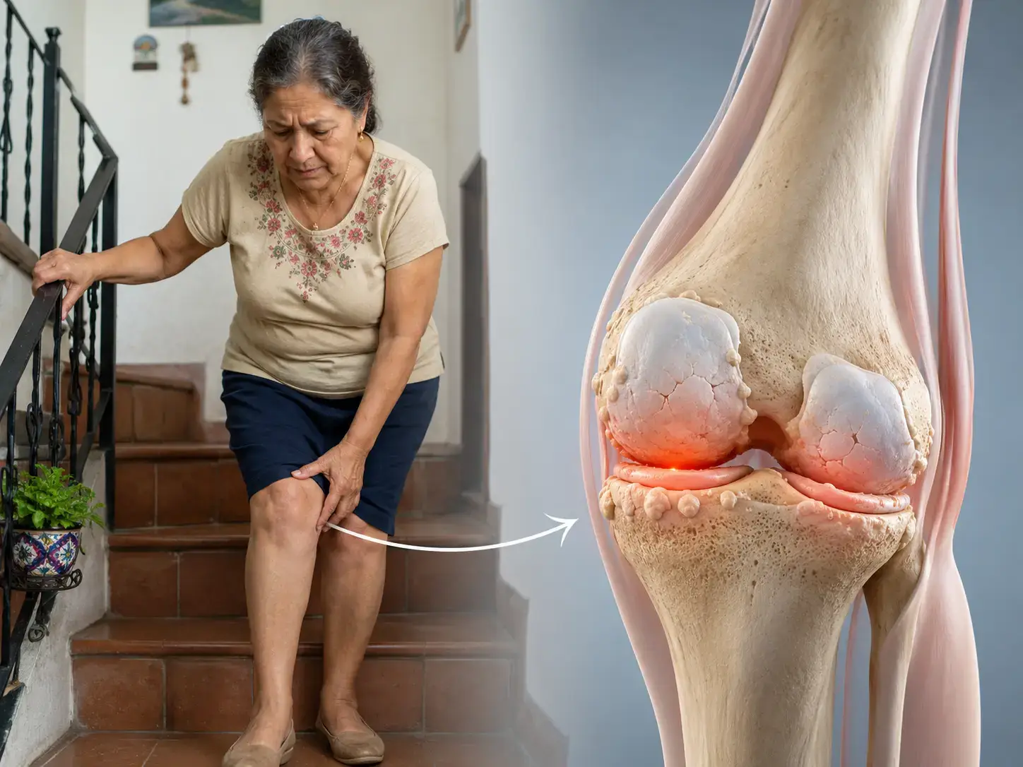 Osteoartritis de rodilla: visualización humana y 3D