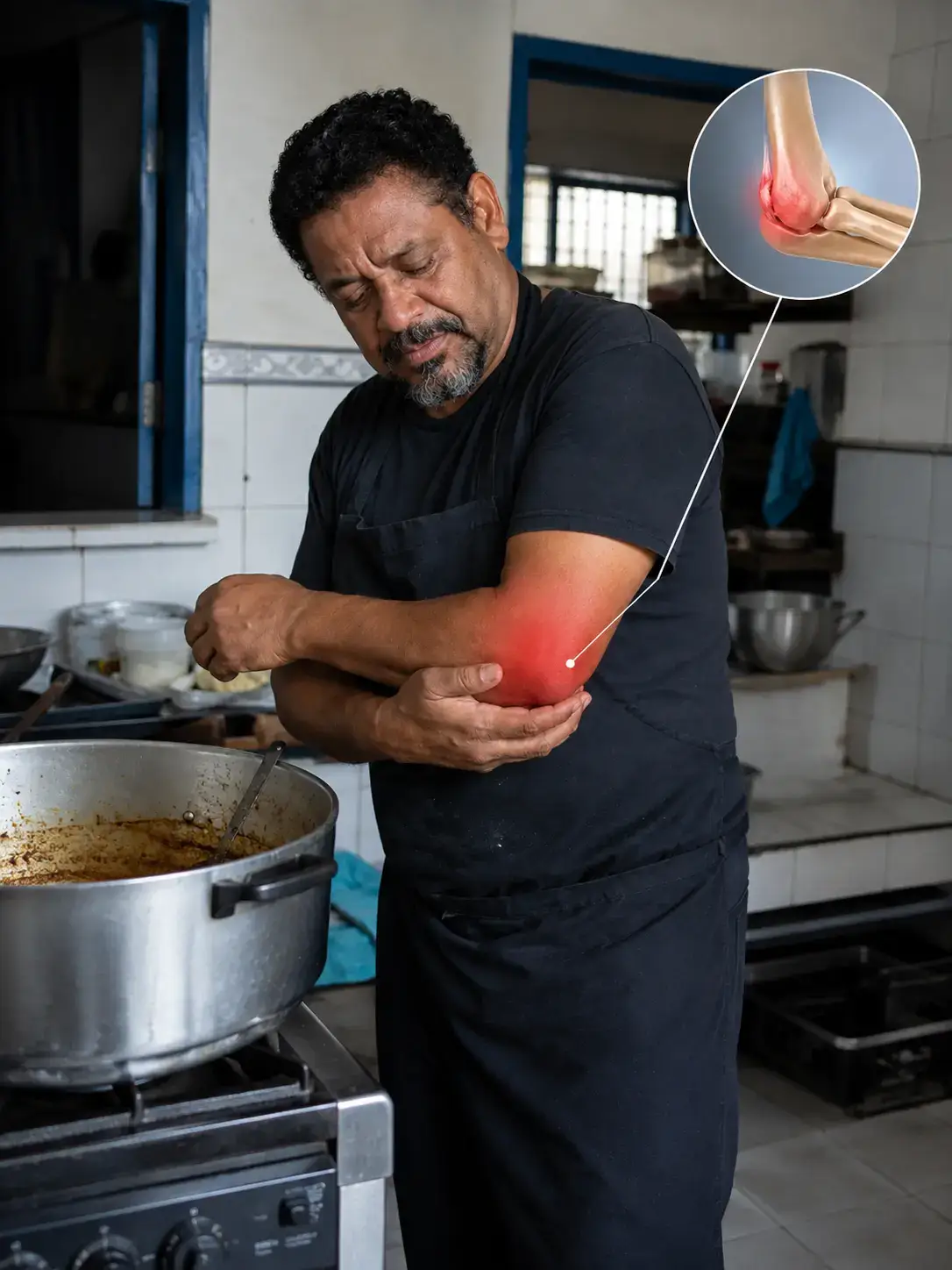 Incapacidad de levantar el brazo debido al hombro